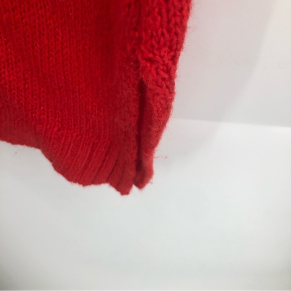 Roaman's Womens Red Tunic Sweater Medium M 14/16 Long Sleeve Knit - Picture 6 of 10